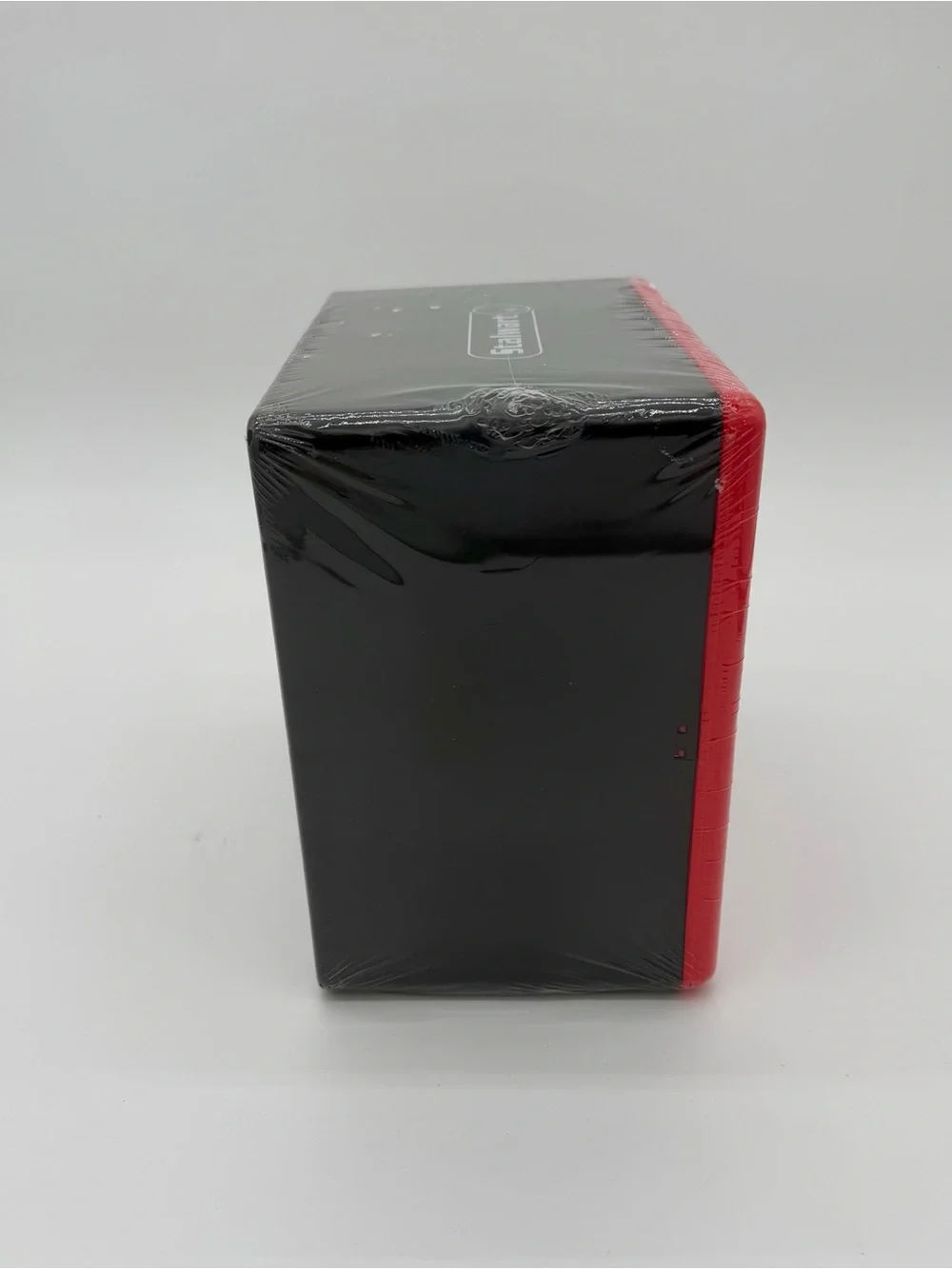 Red Multi-Compartment Plastic Parts Organizer with Clear Drawers